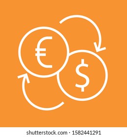 Currency Exchange icon, stock vector illustration, EPS10.
