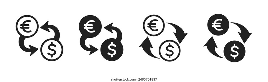 Currency Exchange icon. Exchange symbol. Vector.