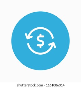 currency exchange icon vector