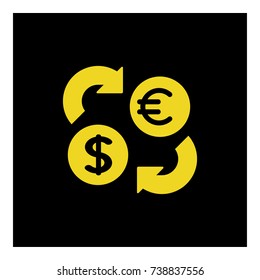 currency exchange icon vector