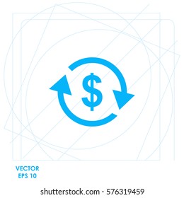 Currency exchange  icon Vector design.