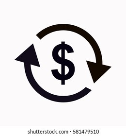 Currency exchange  icon Vector design.