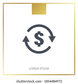 currency exchange icon. Vector illustration EPS 10.