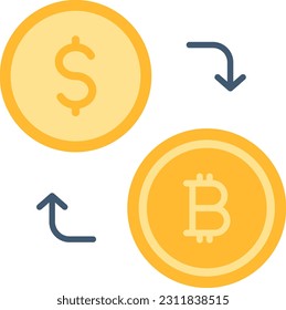 Currency Exchange icon vector image. Suitable for mobile application web application and print media.