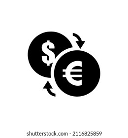 
currency exchange simple vector icon