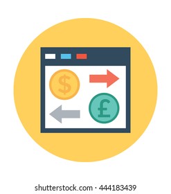 Currency Exchange Vector Icon