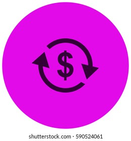 Currency exchange vector  icon
