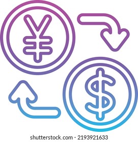 Currency Exchange vector icon. Can be used for printing, mobile and web applications.