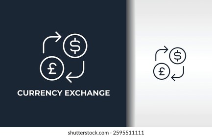 Currency Exchange Vector, Icon Or Logo Sign Isolated Symbol Illustration