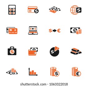 currency exchange vector icons for web and user interface design