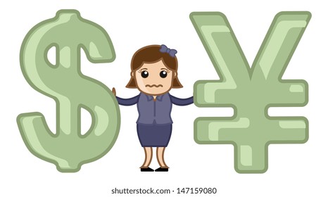 Currency Exchange - Vector Illustration