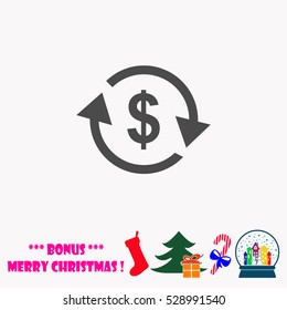 Currency exchange  vector illustration.