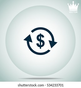 Currency exchange  vector illustration.