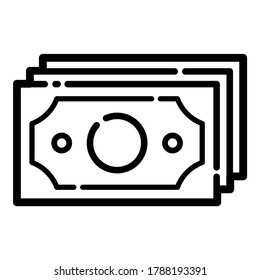 Currency Flat Icon Isolated On White Background