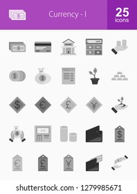 Currency Flat Icons