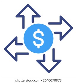 Currency Fluctuation Icon Element For Design
