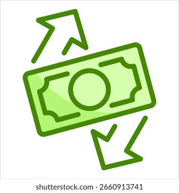 Elemento De Icono De Fluctuación De Moneda Para Diseño