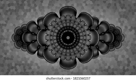 Currency grey color stone wall emblem. Rock delicate background. Vector illustration. 