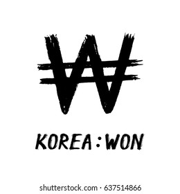 Currency - Grunge - Won