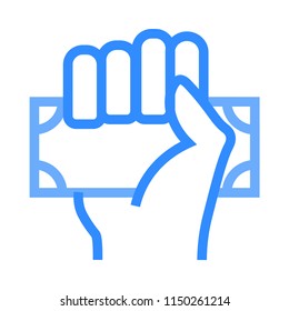  currency hand saving 