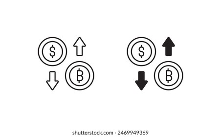 Currency icon design with white background stock illustration