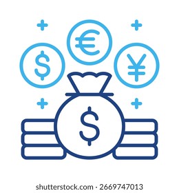 Currency Icon Element For Design