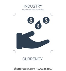 currency icon. high quality filled currency icon on white background. from industry collection flat trendy vector currency symbol. use for web and mobile