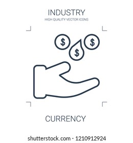 currency icon. high quality line currency icon on white background. from industry collection flat trendy vector currency symbol. use for web and mobile