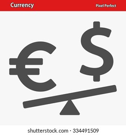 Currency Icon. Professional, pixel perfect icon optimized for both large and small resolutions. EPS 8 format.