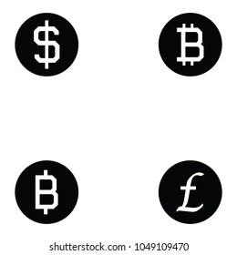 currency icon set
