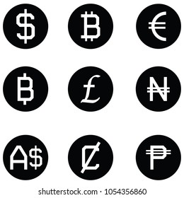 currency icon set