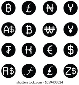 currency icon set
