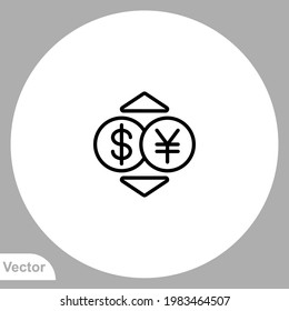 Currency icon sign vector,Symbol, logo illustration for web and mobile