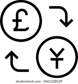 icono de moneda. Diseño de estilo lineal delgado aislado sobre fondo blanco