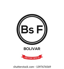 currency icon in trendy flat design, VENEZUELA currency symbol