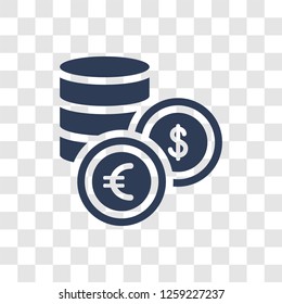 Currency icon. Trendy Currency logo concept on transparent background from e-commerce and payment collection