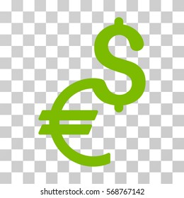 Currency icon. Vector illustration style is flat iconic symbol, eco green color, transparent background. Designed for web and software interfaces.
