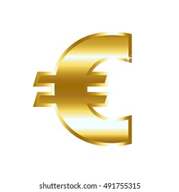 Currency isolated golden figure