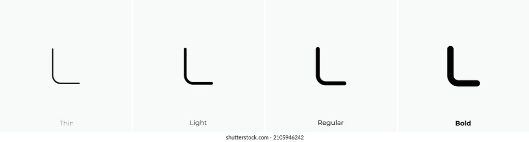 currency leu icon. Thin, Light Regular And Bold style design isolated on white background