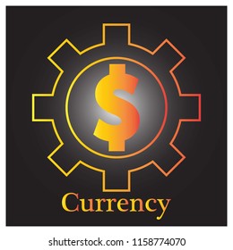 currency light color vector illustration