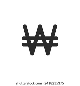 Currency logo and symbol icon vector