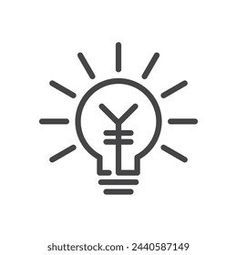 Currency logo and symbol icon vector