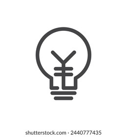 Currency logo and symbol icon vector