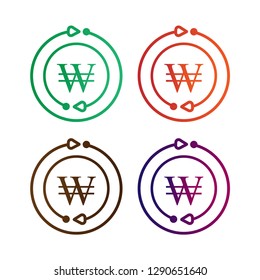 Currency Logo useful, editable. And printable Perfect for use in a wide range of new media templates: Web Marketing Agency, Social Media Services Showcase, Online Marketing Apps, and Web.