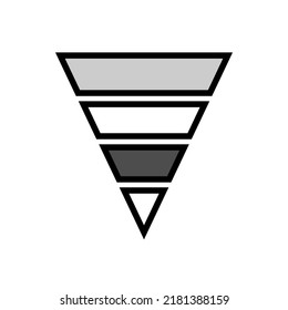 Currency market graphics on a white background. Vector.
