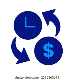 Currency Money Exchange Rate. Back, money, refund. Billing. Cash Flow. Trust Fund. 

Vector Illustration, easy to edit, manipulate, resize, or colorize.