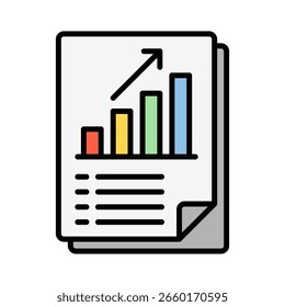 Currency outline color icon vector illustration
