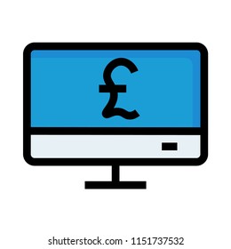  currency pound LCD 