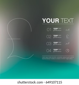 Currency - Pound style text design with blurred background