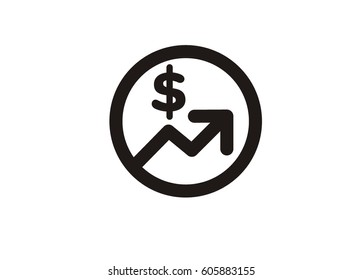 currency rate simple icon